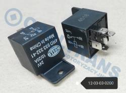 Реле универсальн.20a,24v 5 pin hella