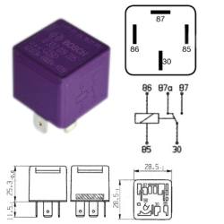 Реле универсальн.40a,24v 4 pin bosch