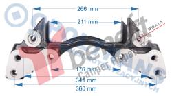 Кронштейн klocków zacisku knorr mercedes (mb) benz actros 1-2 19,5