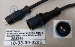 Трубопровод 4497120230 abs 2,3m удлинитель 2 pin wabc