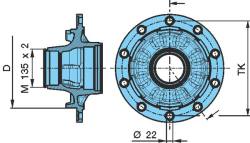 Ступица bpw 12t диаметр 420 bęb.не к-кт.oe=