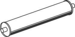 Глушитель mercedes (mb) 814 okragly -96r dinex