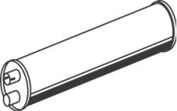 Глушитель mercedes (mb) 817-1524 konc. -96r dinex