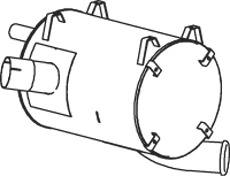 Глушник mercedes (mb) axor 2 04r-, econic 98r- dinex