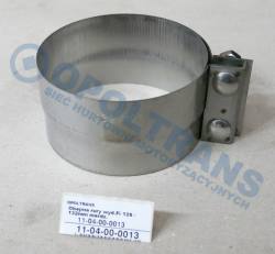 Стяжка трубы wydechowej диаметр 128 / 132mm nierdz.
