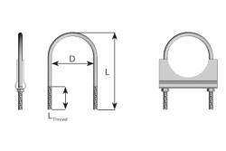 Стяжка трубы выпуск.диаметр 98 daf 2100