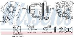 Турбокомпрессор volvo d13k fh/fm 13r- euro6 nissens