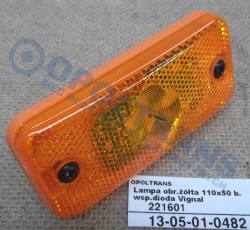 Ліхтар габаритний жовтий 110x50 b.led vignal
