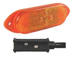 Жовтий габаритний ліхтар 100х36 b.led зі світлим склом