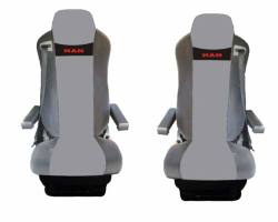 Komplet pokrowców на сиденье man tga-x-s-l-m 1+1 серебряный